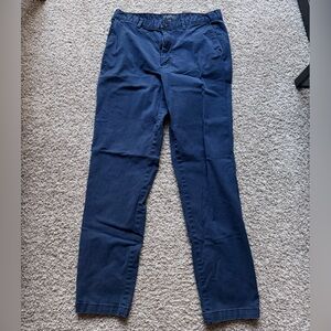 Men’s Banana Republic Navy Blue Athletic Fit Chino Trousers